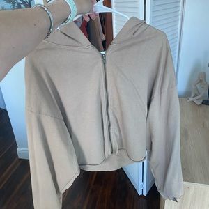 Gilded intent cropped hoodie